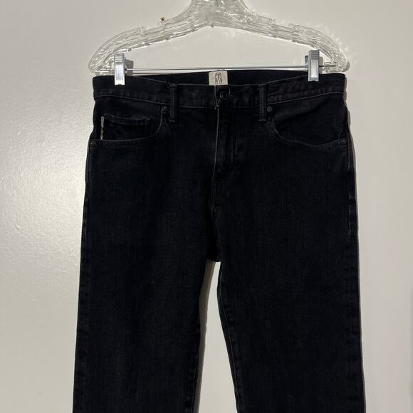 Hiroshi Kato The Needle Skinny Jeans Black Raw Stretch Selvedge USA Mens 30X32 - Picture 2 of 7